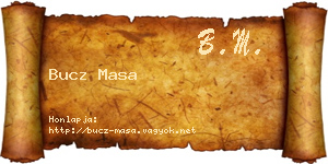 Bucz Masa névjegykártya